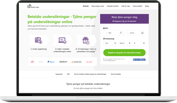 Surveybee betalda undersökningar