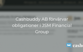 Cashbuddy förvärvar obligationer