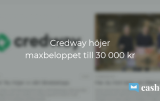 Credway ökar maxtaket