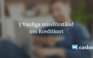 5 vanliga missförstånd om kreditkort